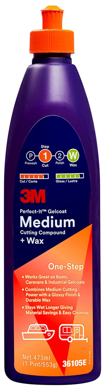 3M™ Perfect-It™ Gelcoat Medium Cutting Compound + Wax